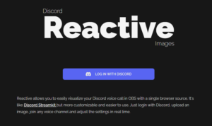 OBSの画面にディスコードのオーバレイを表示する方法（discord reactive）