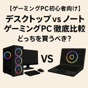【ゲーミングPC初心者向け】デスクトップ vs ノートゲーミングPC徹底比較｜どっちを買うべき？