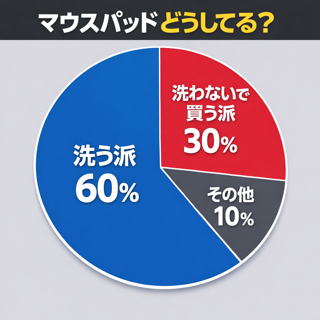 マウスパッド洗っていいの？みんなは洗って使ってる？