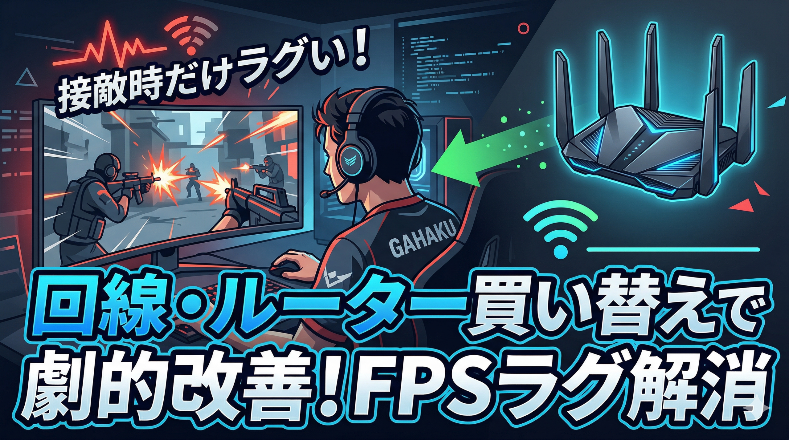 FPSで接敵時だけラグい原因は回線？ルーターを買い替えたら改善した話