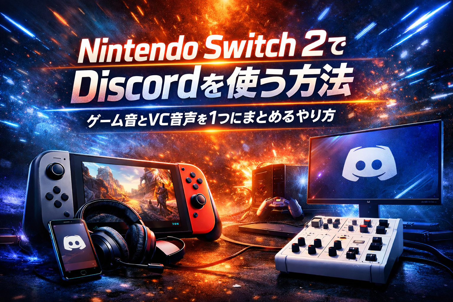Nintendo Switch 2でDiscordを使う方法｜ゲーム音とVC音声を1つにまとめるやり方