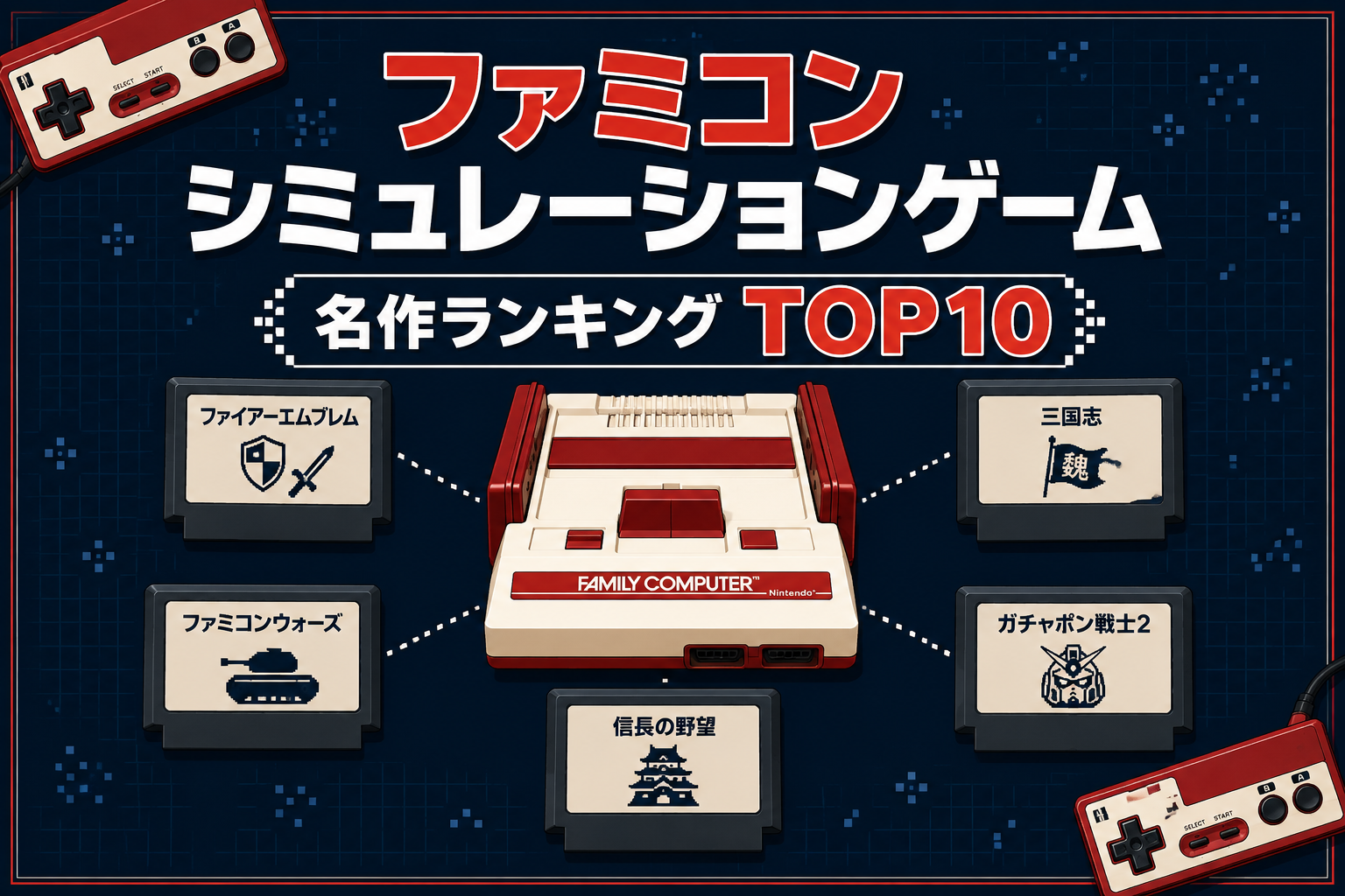 ファミコンシミュレーション名作ランキングTOP10｜40・50代が夢中になった懐かしの神ゲー