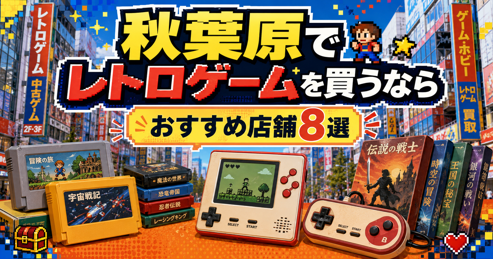 【2026年版】秋葉原でレトロゲームを買うならどこ?おすすめ店舗8選を徹底比較