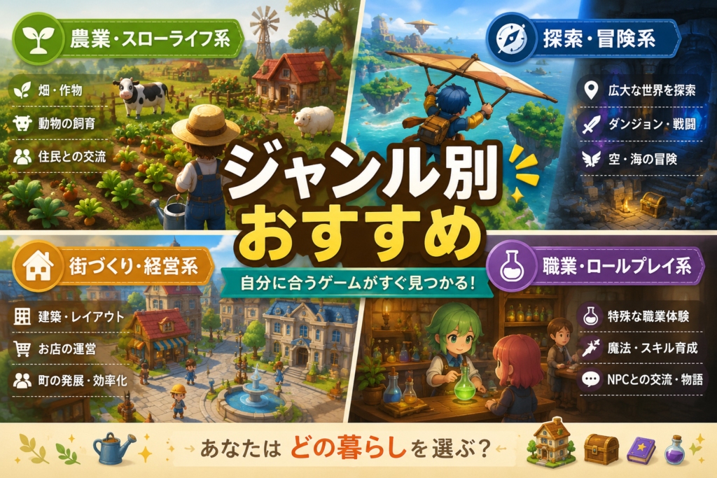 ジャンル別おすすめ（自分に合うゲームがすぐ見つかる）画像03