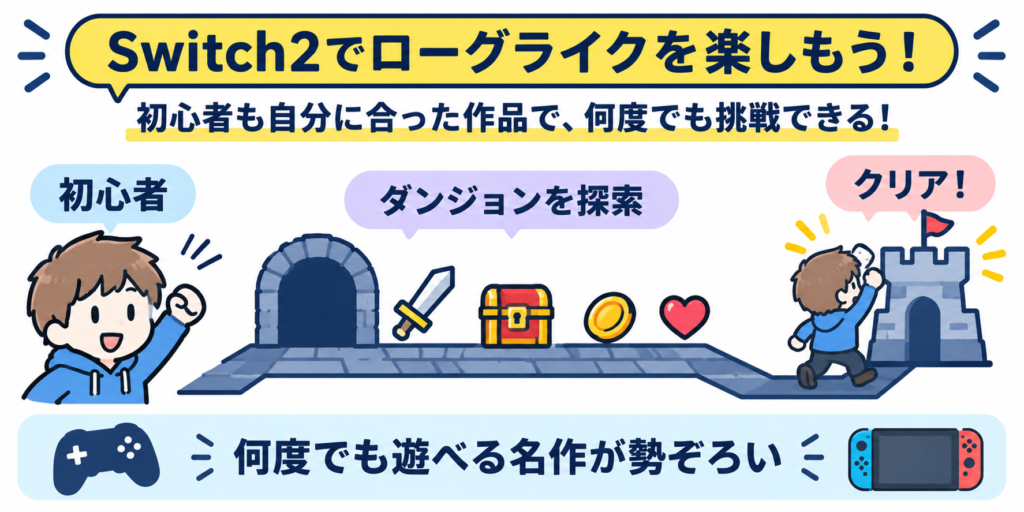 まとめ｜Switch2なら初心者でもローグライクを楽しめる画像09