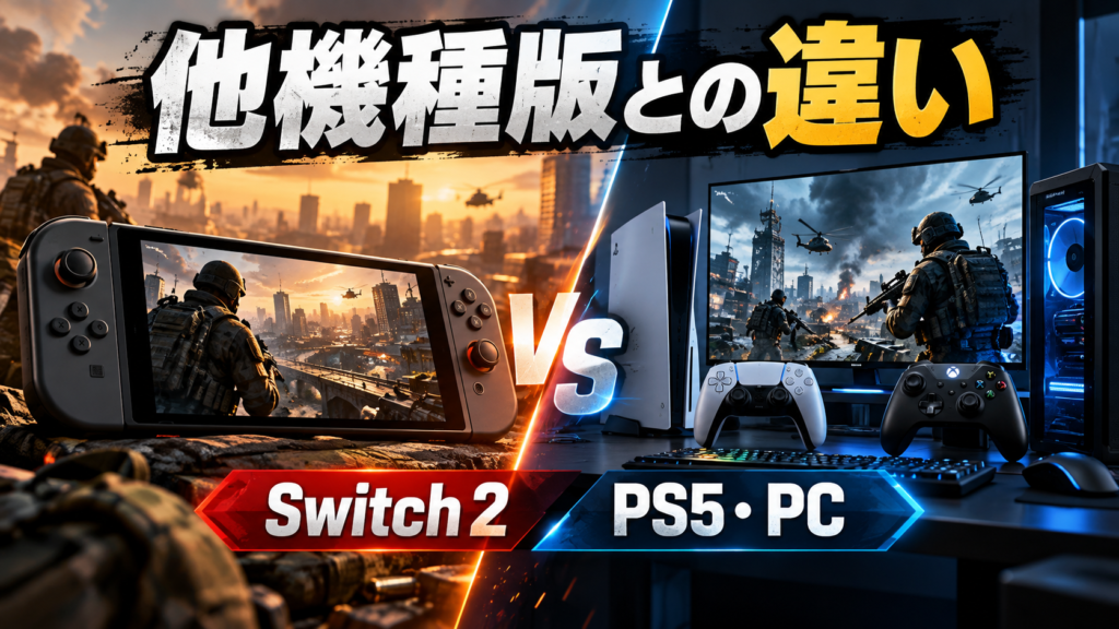 Switch2版とPS5・Xbox・PC版の違い画像