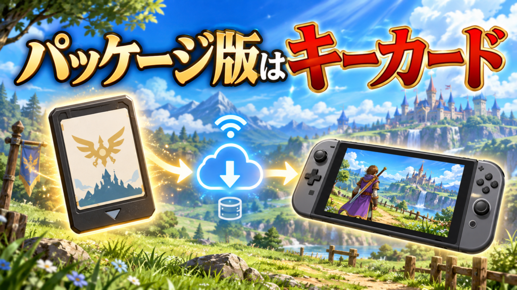 Switch2版ドラクエ11Sのパッケージ版はキーカード画像
