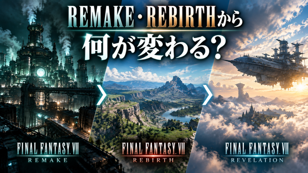 REMAKE・REBIRTHからリベレーションで何が変わる?画像