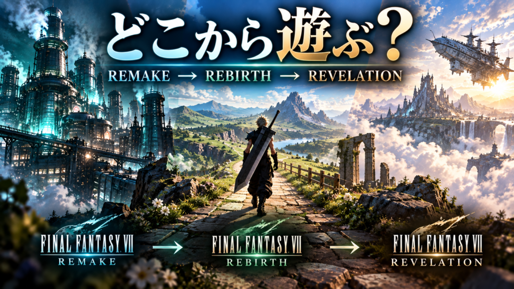 ファイナルファンタジーVII リベレーションを遊ぶ前にREMAKE・REBIRTHは必要?画像