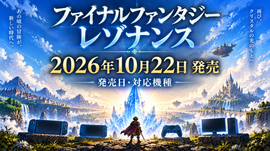 ファイナルファンタジー レゾナンスの発売日・対応機種画像
