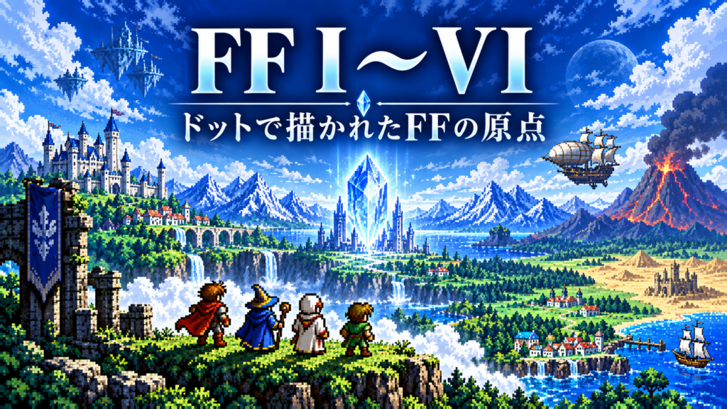 FF I~FF VI|ドットで描かれたFFの原点画像