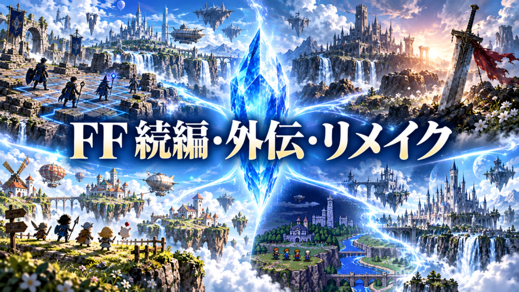 FFシリーズの代表的な続編・外伝・リメイク画像