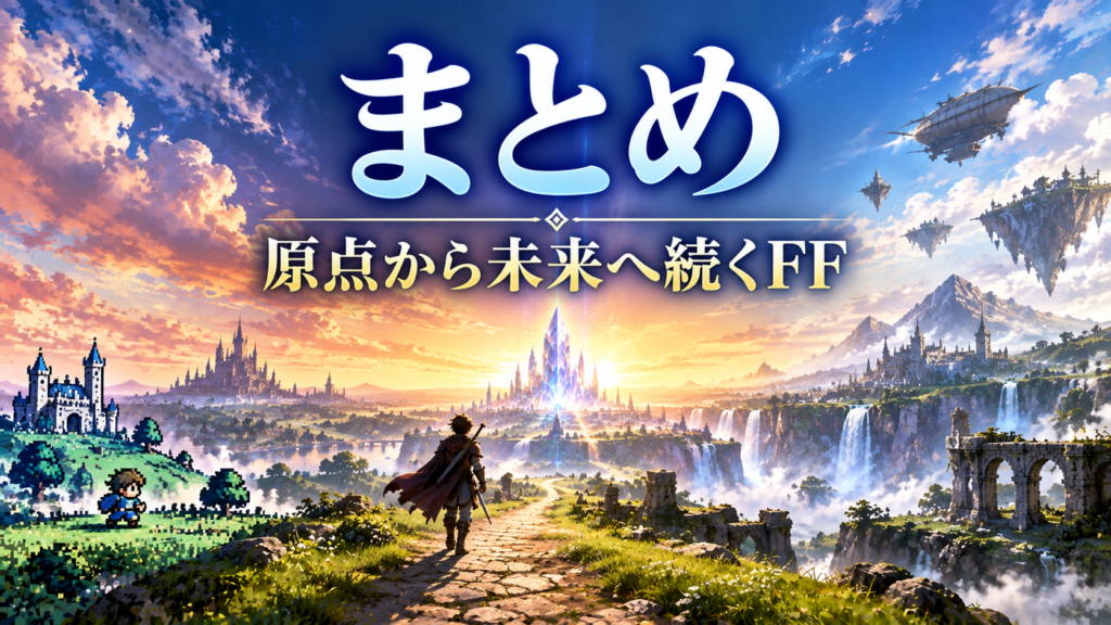 まとめ|ファイナルファンタジーは時代とともに進化してきたRPGシリーズ画像