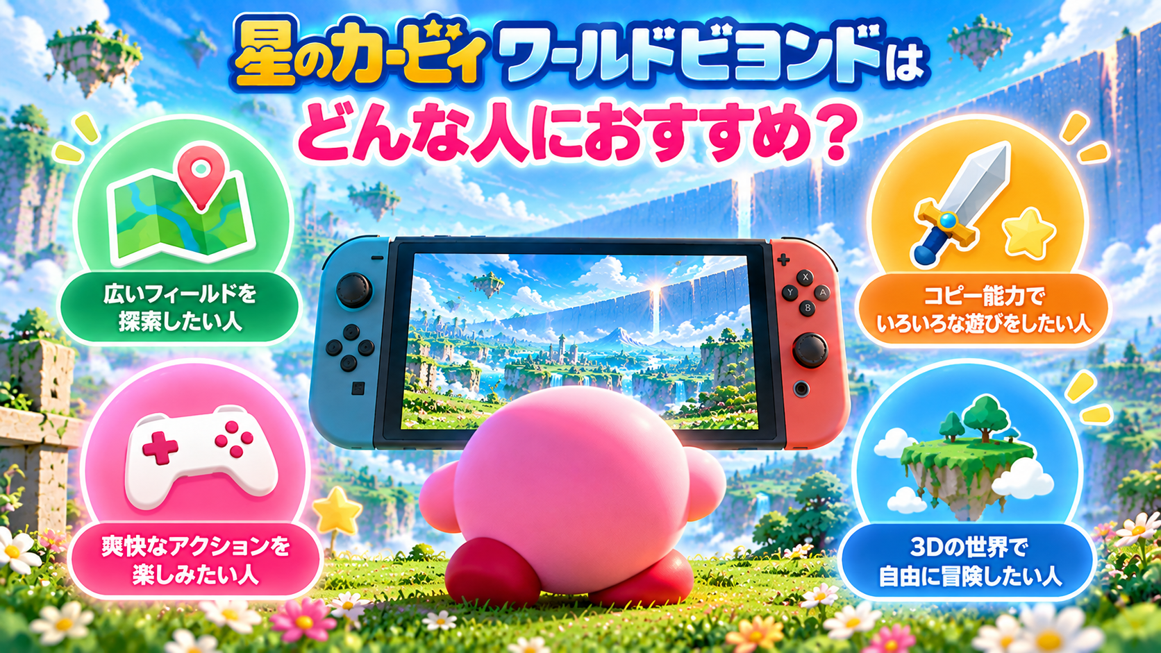 星のカービィ ワールドビヨンドはどんな人におすすめ？画像