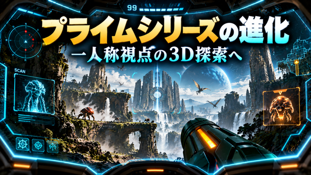 メトロイドプライムシリーズ|一人称視点の3D探索へ進化画像