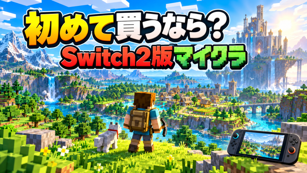 初めてマイクラを買うならSwitch2版がおすすめ？画像