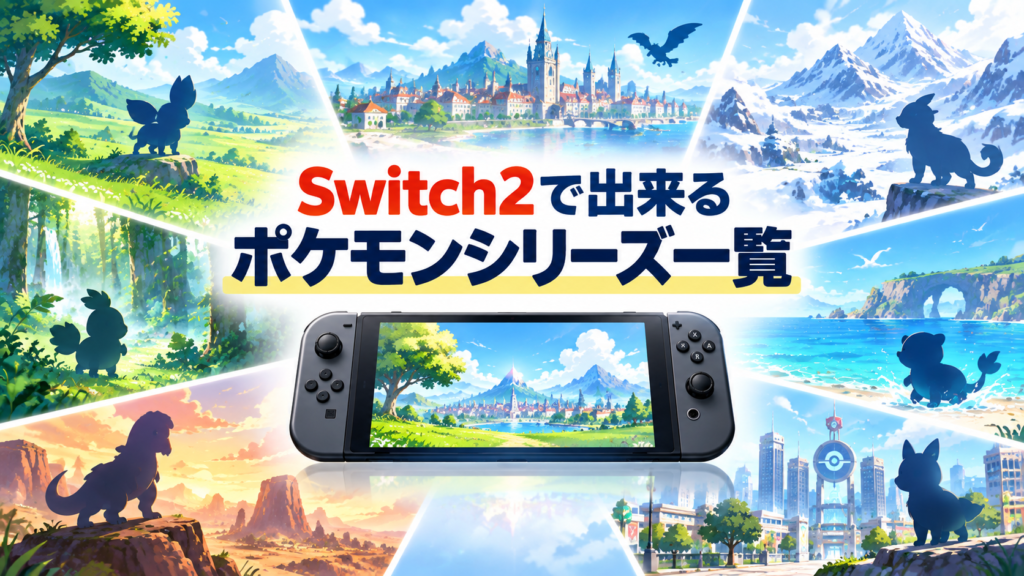 Switch2で出来るポケモンシリーズ一覧画像