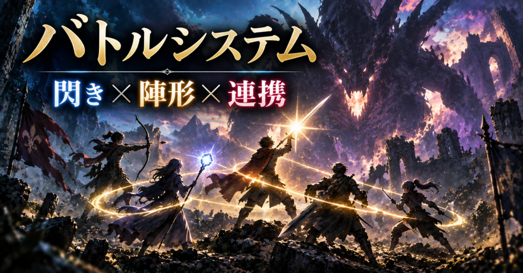 ロマサガ3ならではのバトルシステム画像