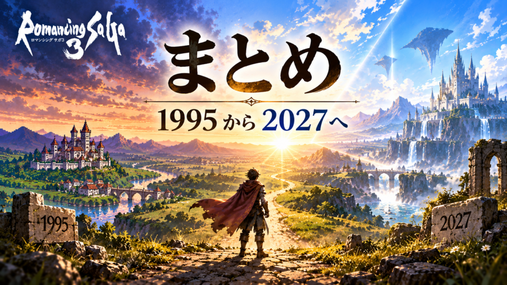 まとめ|ロマサガ3がフルリメイクで新しく生まれ変わる画像