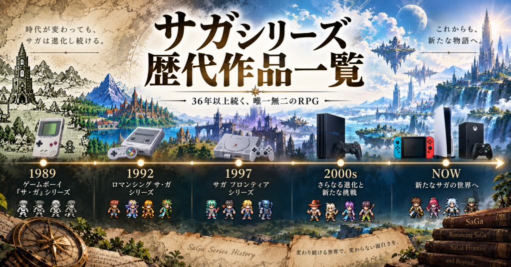 サガシリーズ歴代作品一覧画像