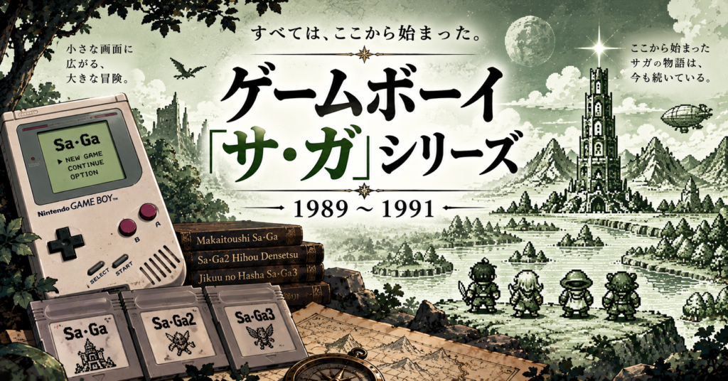 ゲームボーイ「サ・ガ」シリーズ|1989〜1991年画像