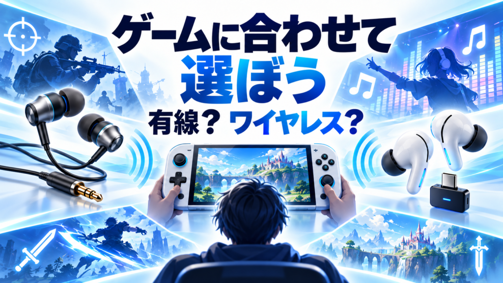 遊ぶゲームによって有線・ワイヤレスを使い分けよう画像