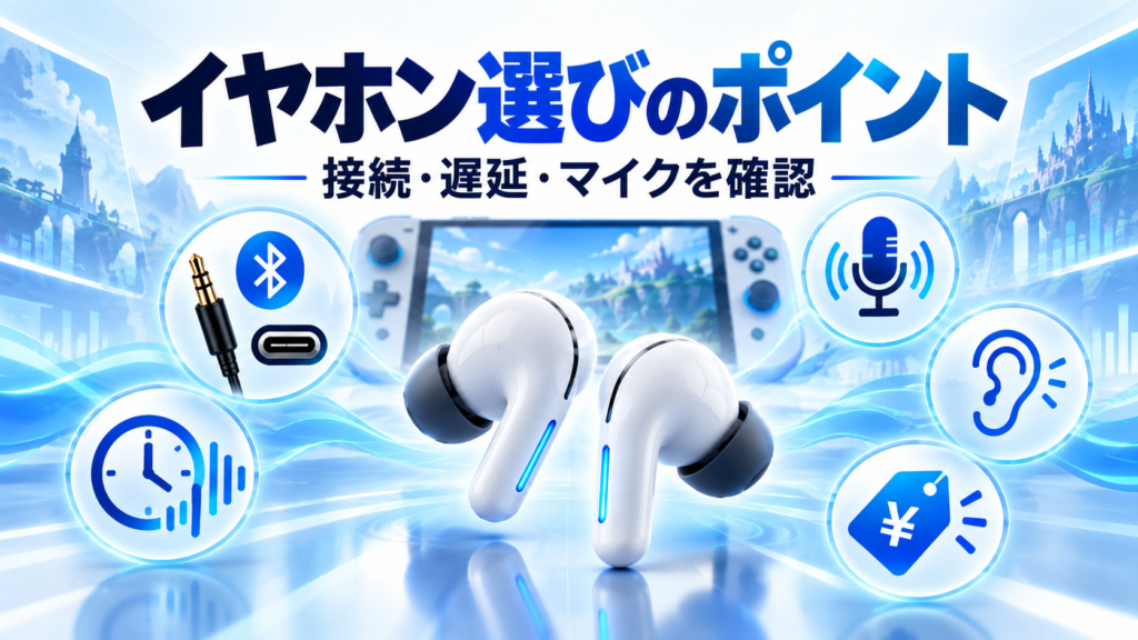 Switch2用イヤホンを選ぶポイント画像