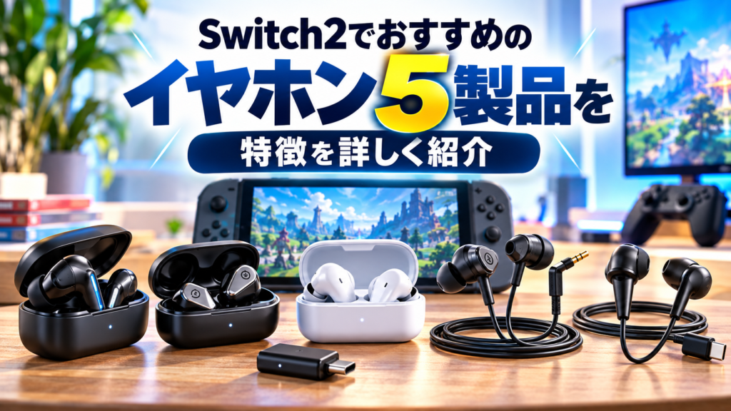 Switch2でおすすめのイヤホン5製品を詳しく紹介画像