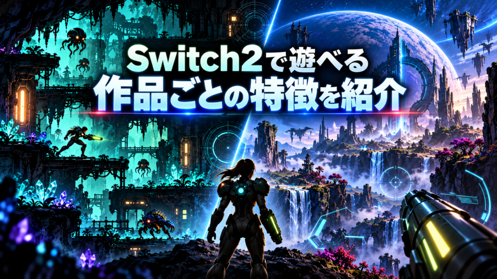 Switch2で遊べるメトロイドを作品ごとに紹介画像
