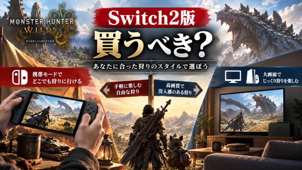 Switch2版モンハンワイルズは買うべき？画像