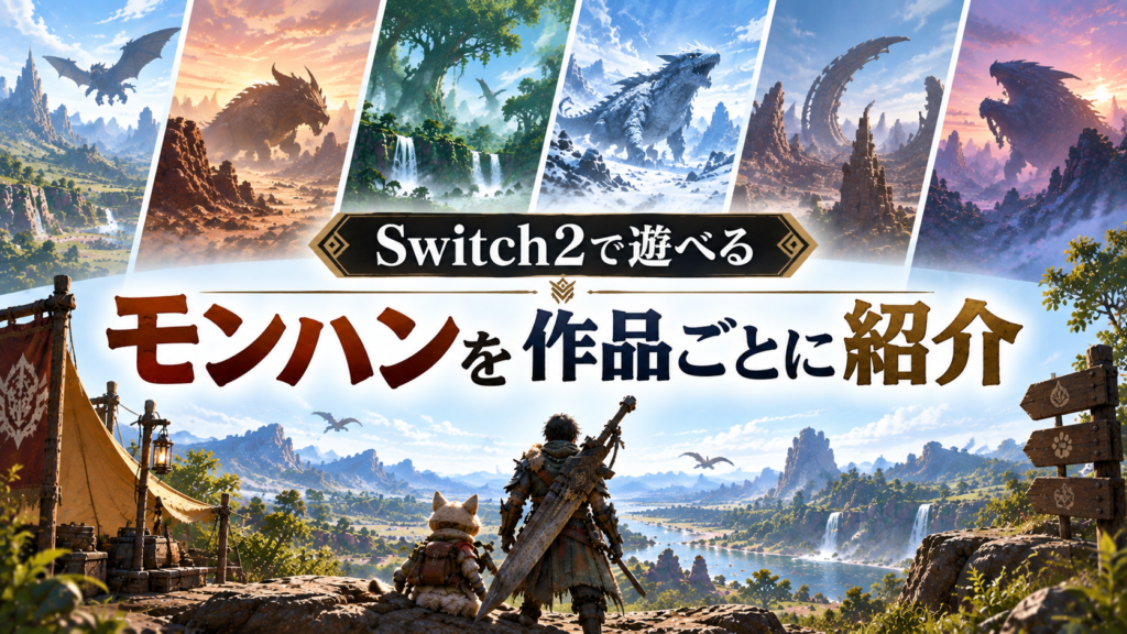 Switch2で遊べるモンハンを作品ごとに紹介画像03