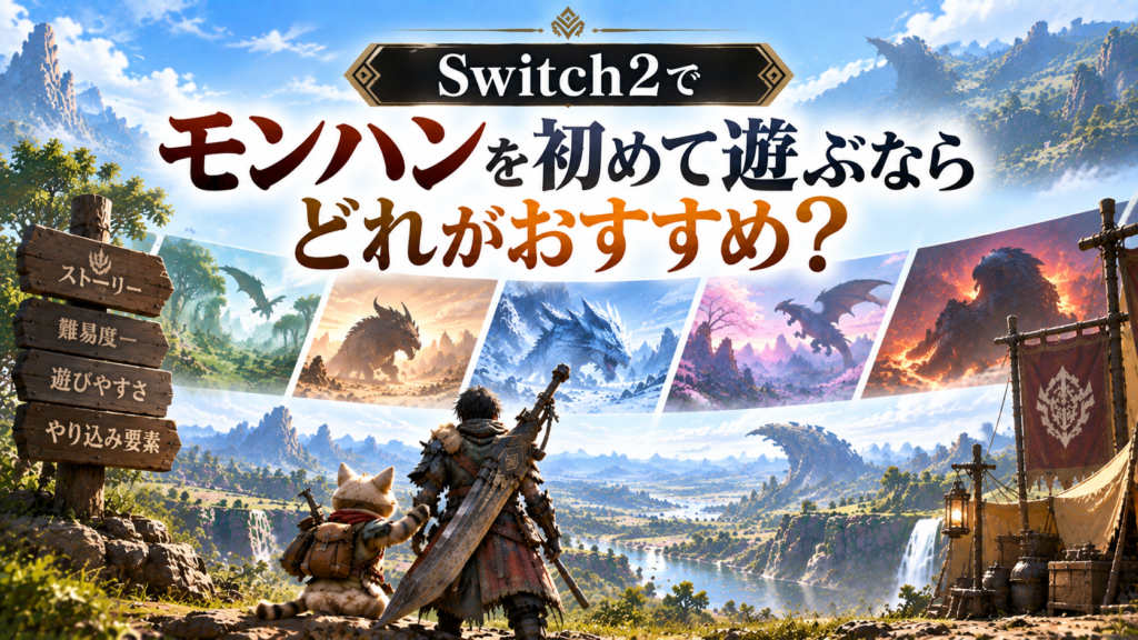 Switch2でモンハンを初めて遊ぶならどれがおすすめ？画像04