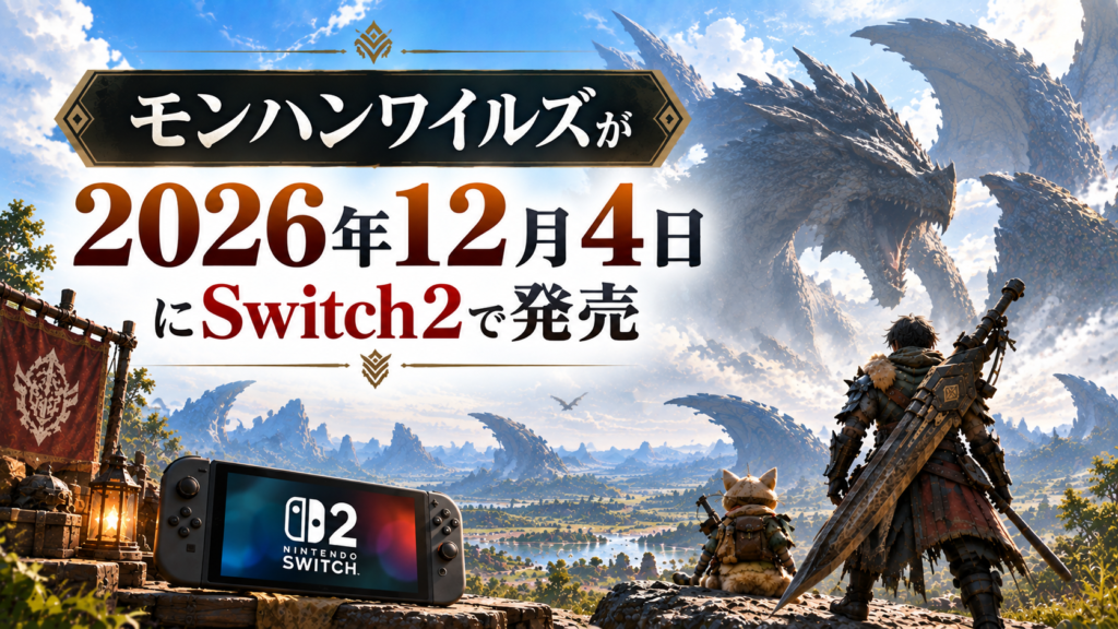 モンハンワイルズが2026年12月4日にSwitch2で発売画像05