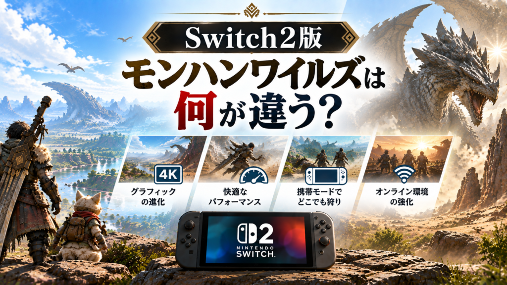 Switch2版モンハンワイルズは何が違う？画像06