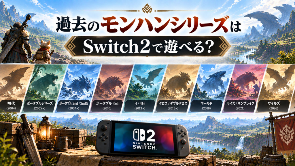 過去のモンハンシリーズはSwitch2で遊べる？画像08