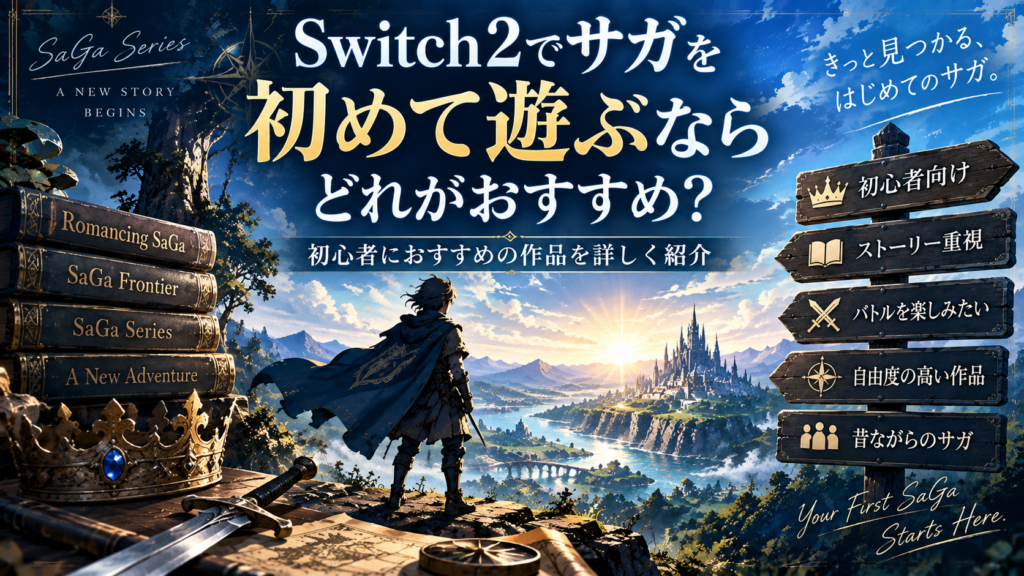 Switch2でサガを初めて遊ぶならどれがおすすめ?画像