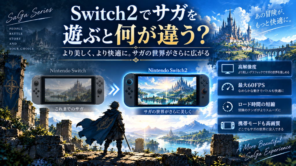 Switch2でサガを遊ぶと何が違う?画像