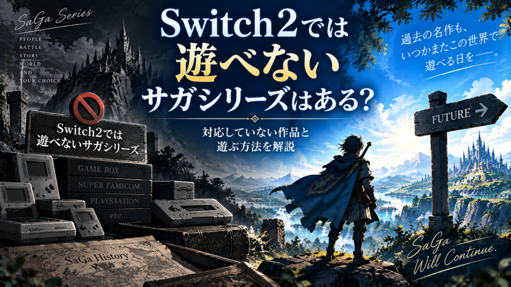 Switch2では遊べないサガシリーズはある?画像