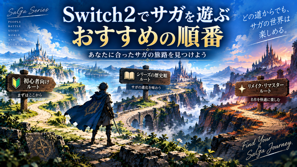 Switch2でサガを遊ぶおすすめの順番画像