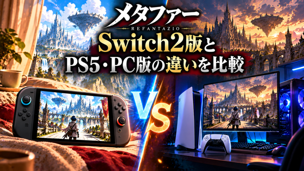 メタファー Switch2版とPS5・PC版の違いを比較画像