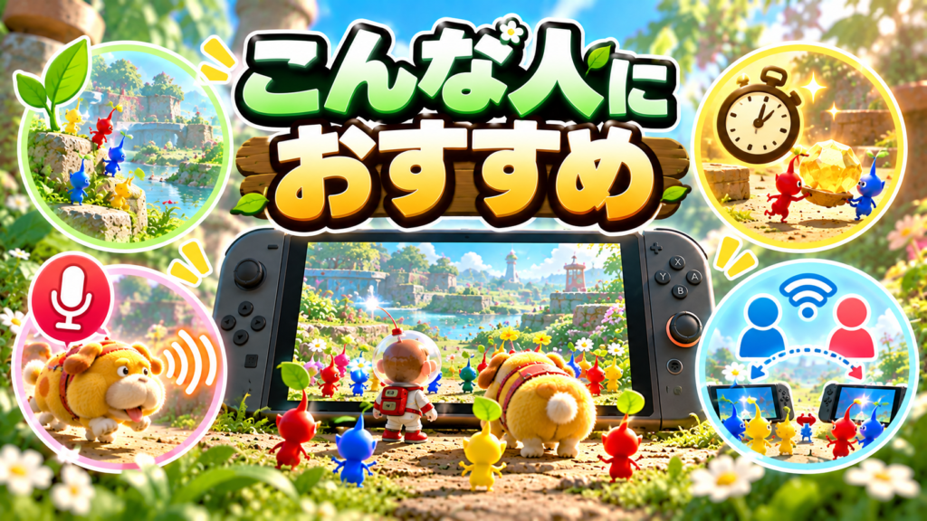 ピクミン4 Switch2 Editionはどんな人におすすめ？画像