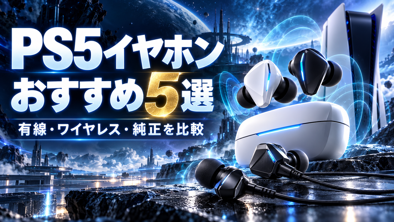 PS5のイヤホンおすすめ5選｜有線・ワイヤレス・純正を比較