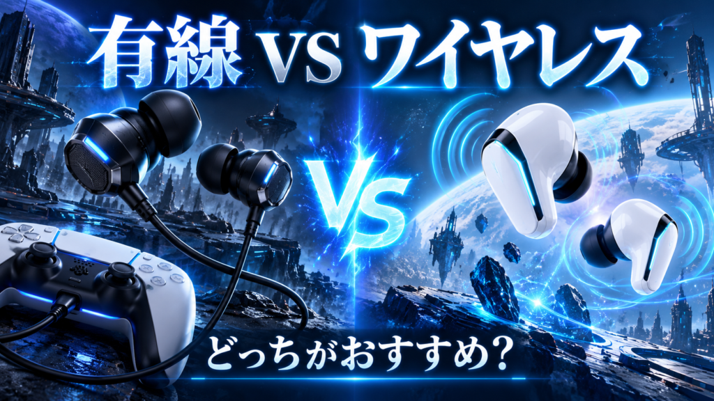 PS5のイヤホンは有線とワイヤレスのどっちがおすすめ？画像
