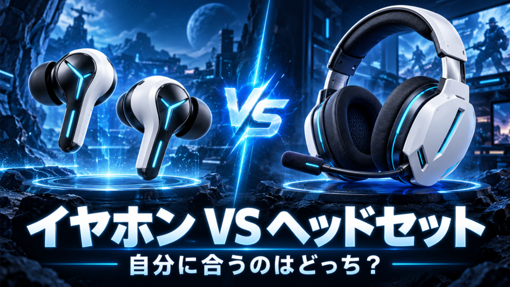 PS5ではイヤホンとヘッドセットのどっちがおすすめ？画像