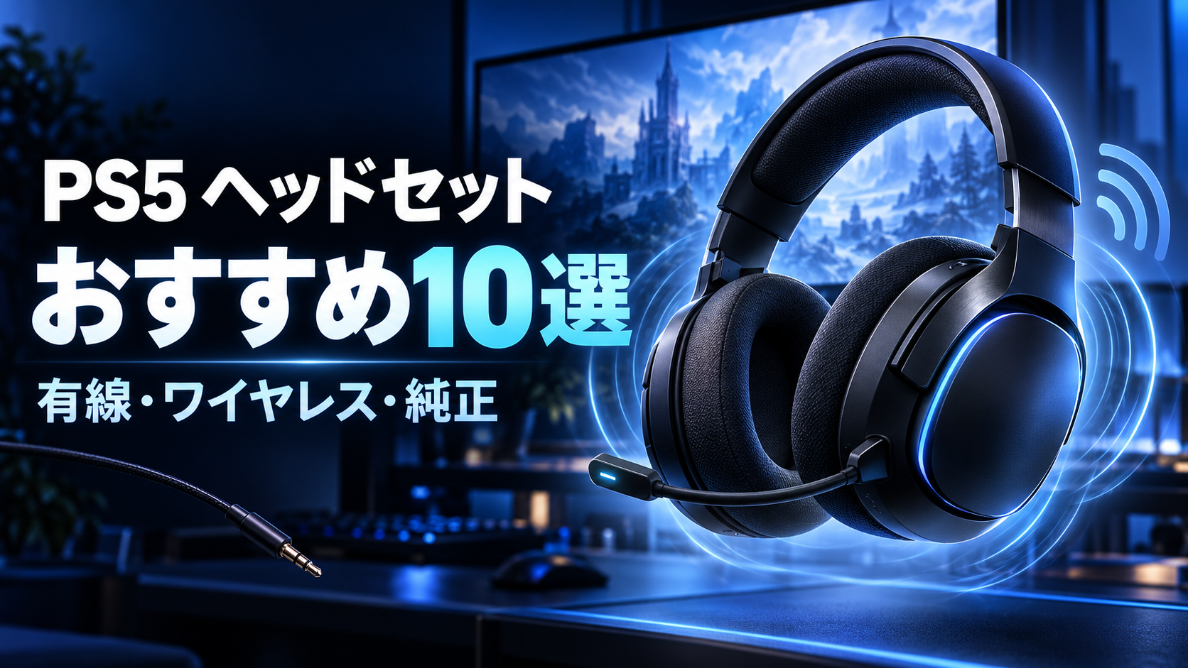 PS5のヘッドセットおすすめ10選|有線・ワイヤレス・純正を比較
