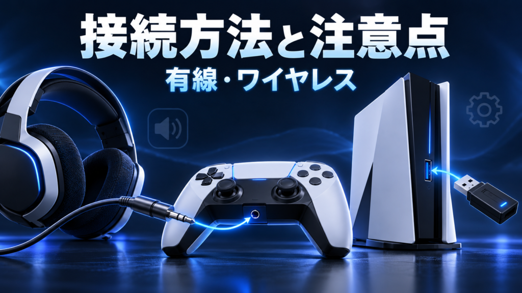 PS5にヘッドセットを接続する方法と注意点画像
