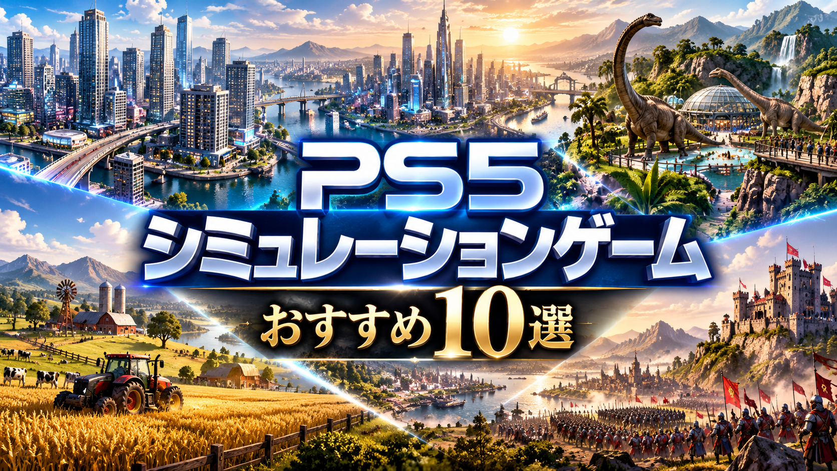 PS5のシミュレーションゲームおすすめ10選｜街づくり・経営・育成・戦略の名作