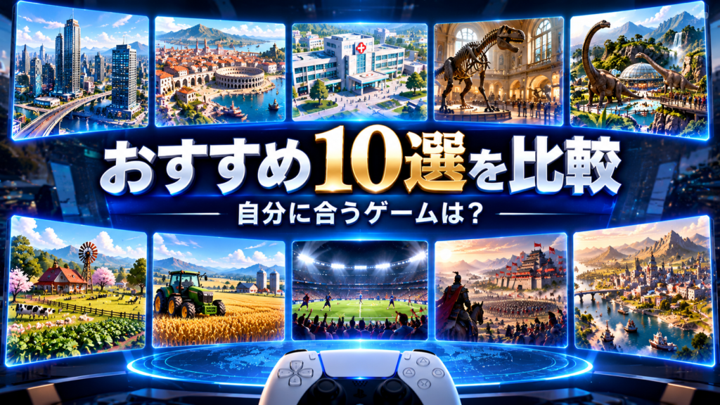 PS5のシミュレーションゲームおすすめ10選を一覧で比較画像