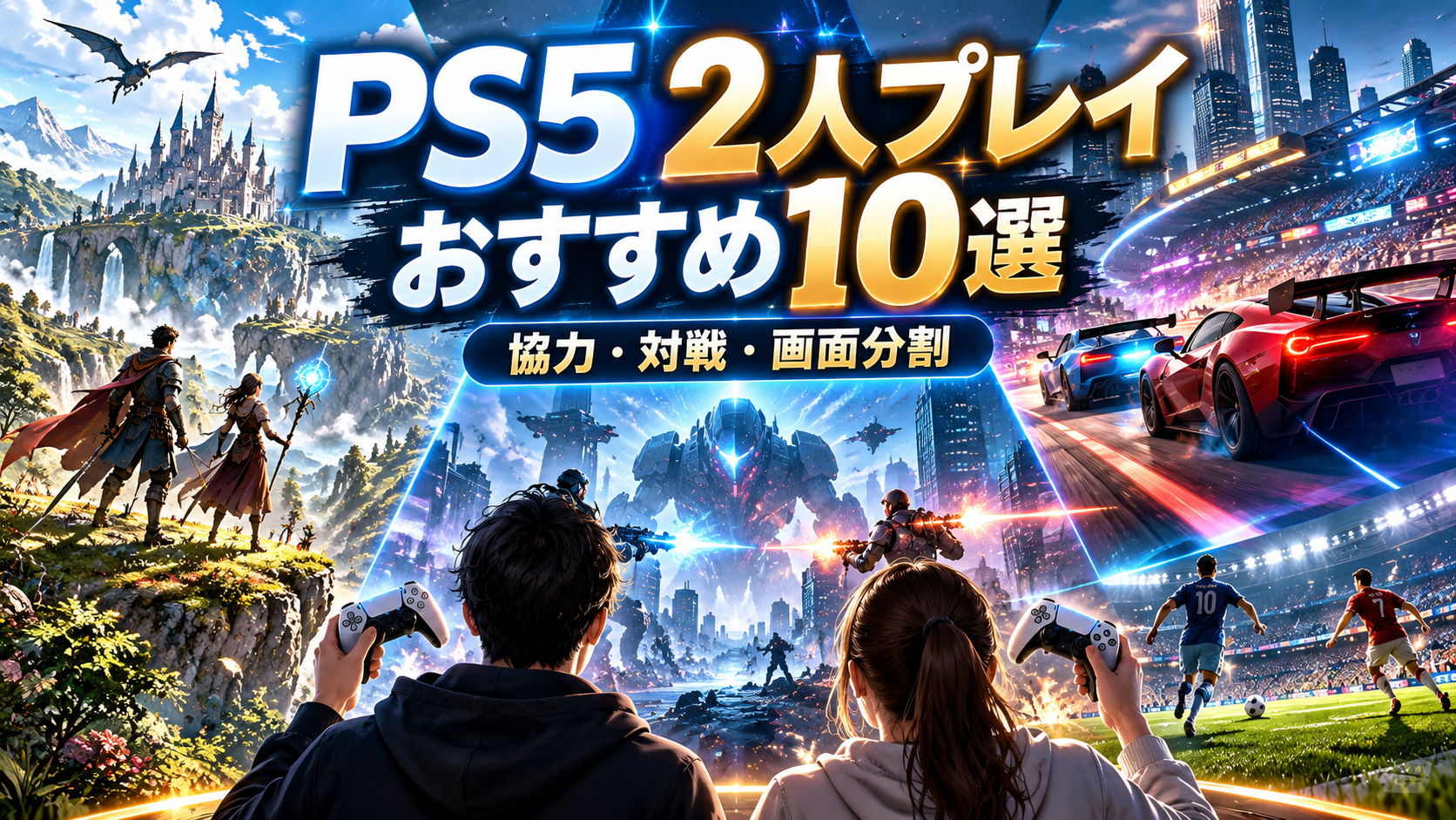 PS5で2人プレイできるゲームおすすめ10選|協力・対戦・画面分割に対応