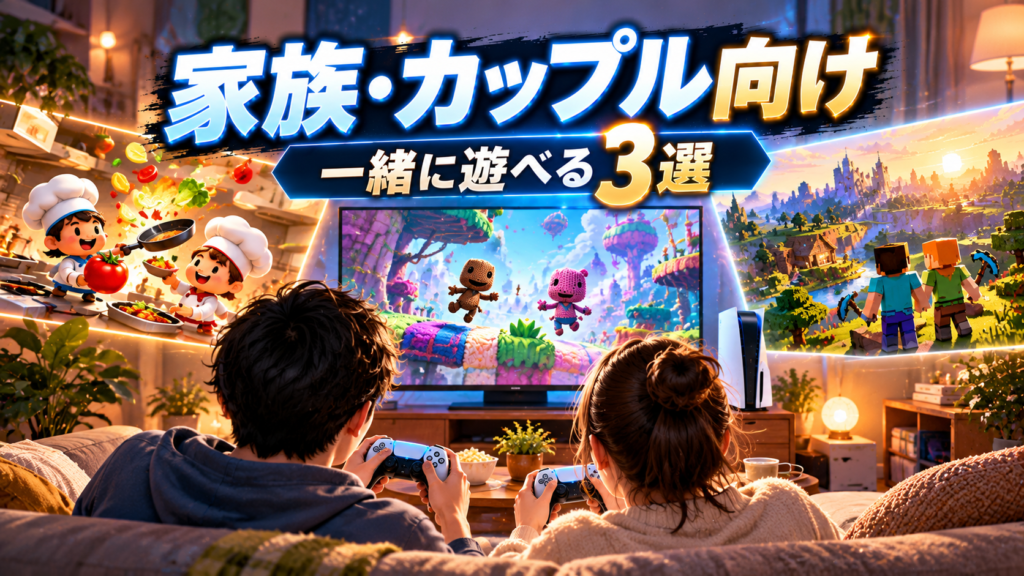 家族やカップルで楽しめるPS5の2人プレイおすすめゲーム3選画像